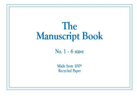 MANUSCRIPT BK 1 6 STAVE (RECYCLED) 16PP STAPLED