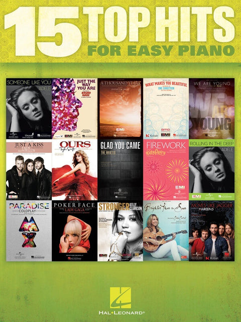15 TOP HITS FOR EASY PIANO (O/P)