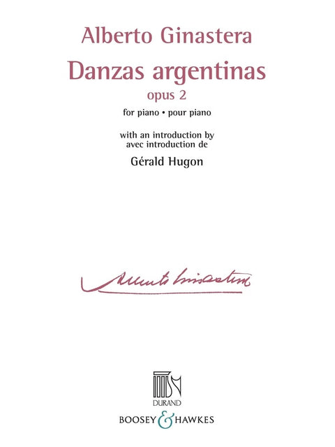 GINASTERA - DANZAS ARGENTINAS OP 2 FOR PIANO
