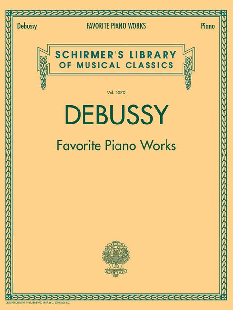 DEBUSSY - FAVORITE PIANO WORKS