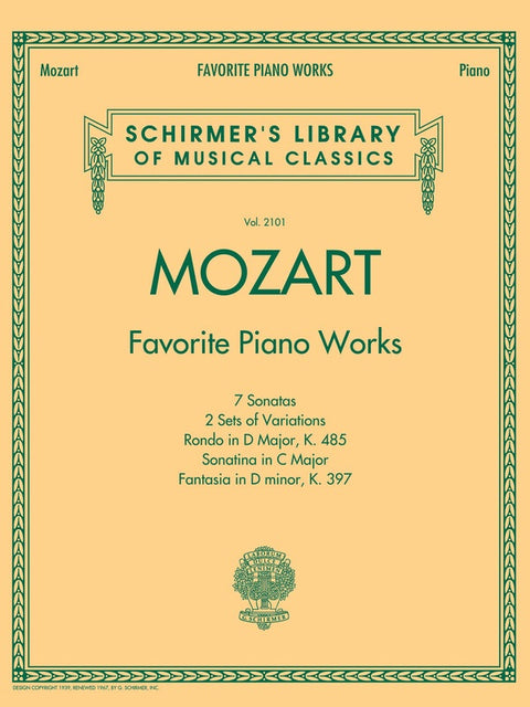 MOZART - FAVOURITE PIANO WORKS