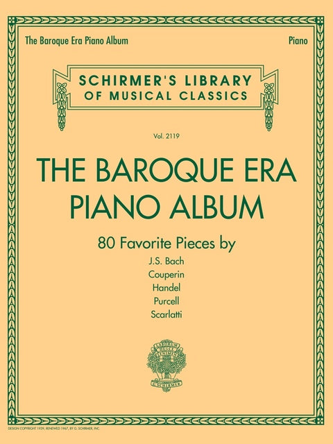 THE BAROQUE ERA PIANO ALBUM