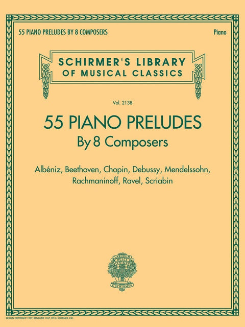 55 PIANO PRELUDES BY 8 COMPOSERS