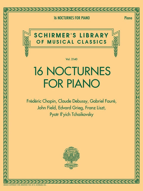 16 NOCTURNES FOR PIANO
