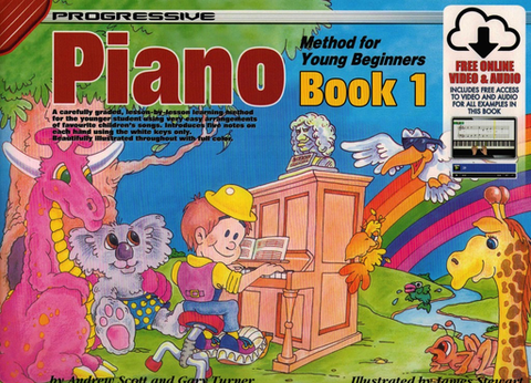 Progressive Piano Method for Young Beginner Book 1 Book/OA
