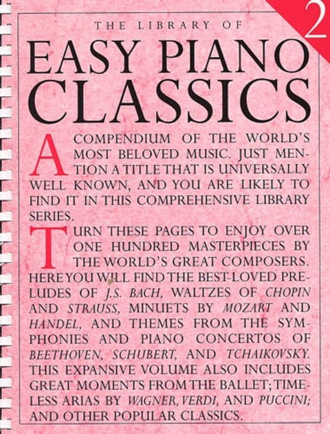 LIBRARY OF EASY PIANO CLASSICS BK 2