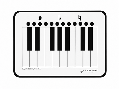 Music Whiteboard with Staff Lines - Magnetic