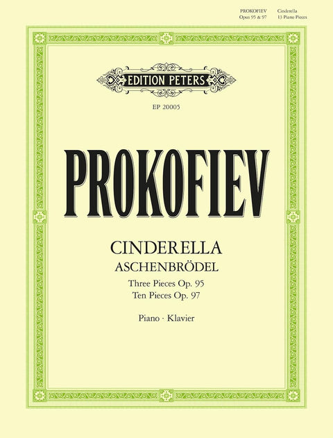 PROKOFIEFF - CINDERELLA 13 PIECES FOR PIANO OP 95 OP 97