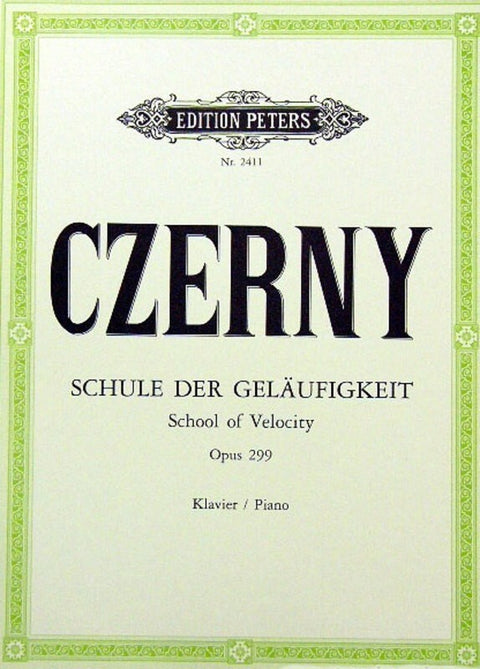 CZERNY - SCHOOL OF VELOCITY OP 299 COMPLETE