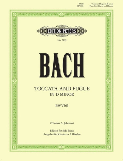 BACH - TOCCATA AND FUGUE D MIN PIANO ED JOHNSON