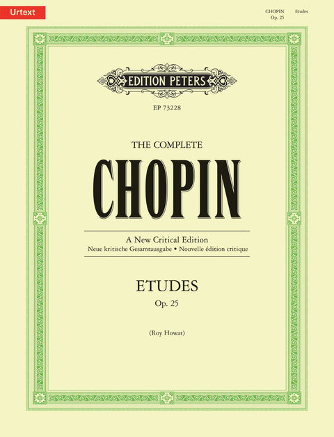 THE COMPLETE CHOPIN ETUDES OP 25 FOR PIANO