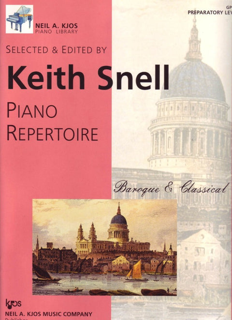PIANO REPERTOIRE BAROQUE AND CLASSICAL PREP LEV
