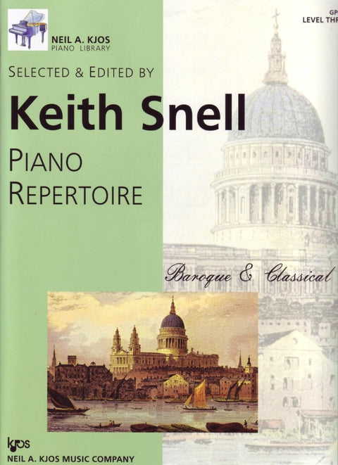 PIANO REPERTOIRE BAROQUE AND CLASSICAL LEVEL 3