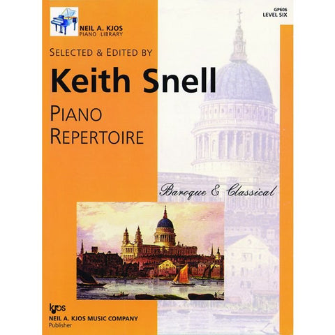 PIANO REPERTOIRE BAROQUE AND CLASSICAL LEVEL 6