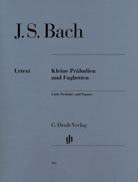 BACH - SMALL PRELUDES AND FUGUES URTEXT