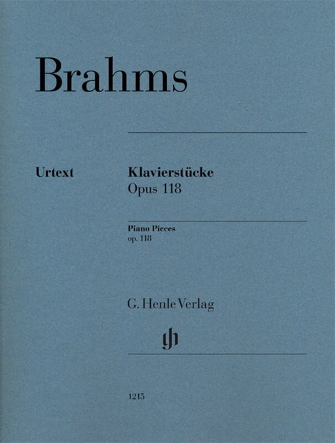 BRAHMS - PIANO PIECES OP 118 URTEXT
