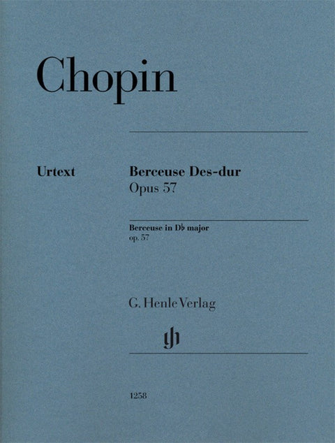 CHOPIN - BERCEUSE D FLAT MAJOR OP 57