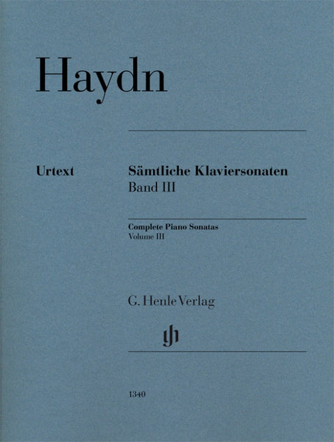 HAYDN - PIANO SONATAS VOL 3 URTEXT