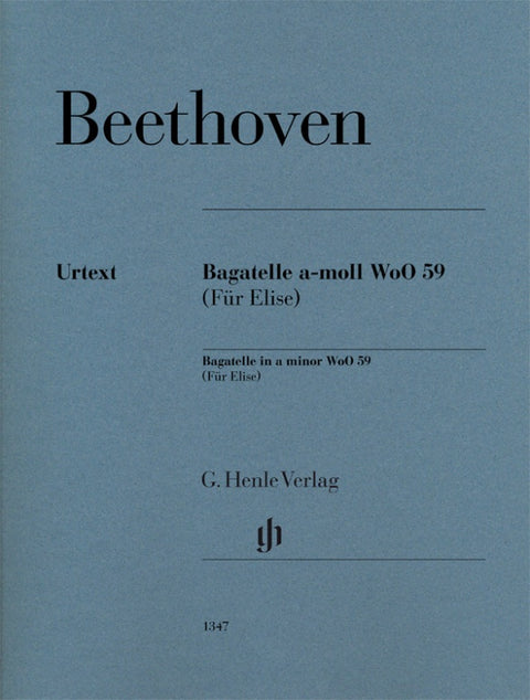 BEETHOVEN - FUR ELISE BAGATELLE A MINOR PIANO