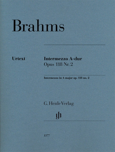 BRAHMS - INTERMEZZO A MAJOR OP 118 NO 2 PIANO