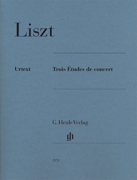 LISZT - 3 CONCERT ETUDES FOR PIANO URTEXT