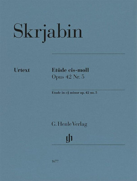 SCRIABIN - ETUDE C SHARP MINOR OP 42 NO 5 FOR PIA
