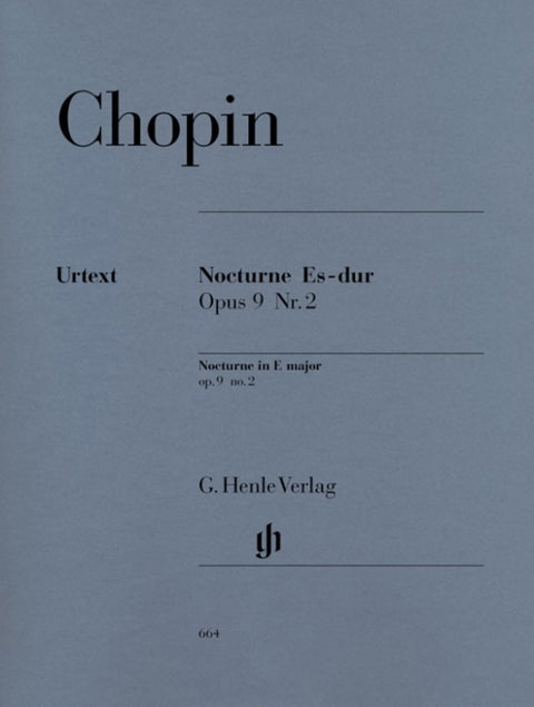 CHOPIN - NOCTURNE OP 9 NO 2 E FLAT URTEXT