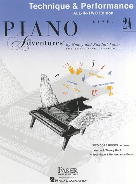 PIANO ADVENTURES ALL IN TWO 2A TECHNIQUE PERFORMANCE