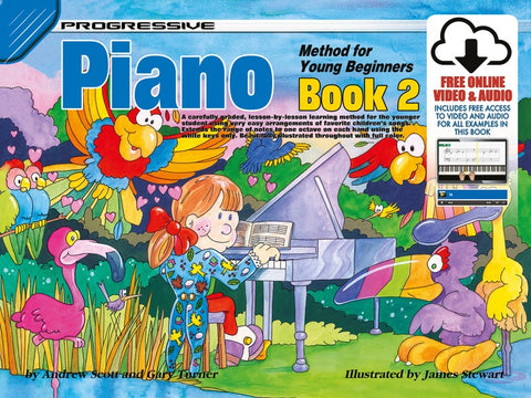 PROGRESSIVE PIANO METHOD YOUNG BEGINNERS BK 2 BK/OLA (NOP)
