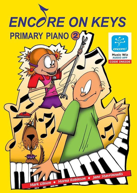 ENCORE ON KEYS PRIMARY PIANO LEV 2 BK/OLA/FLASH CARDS