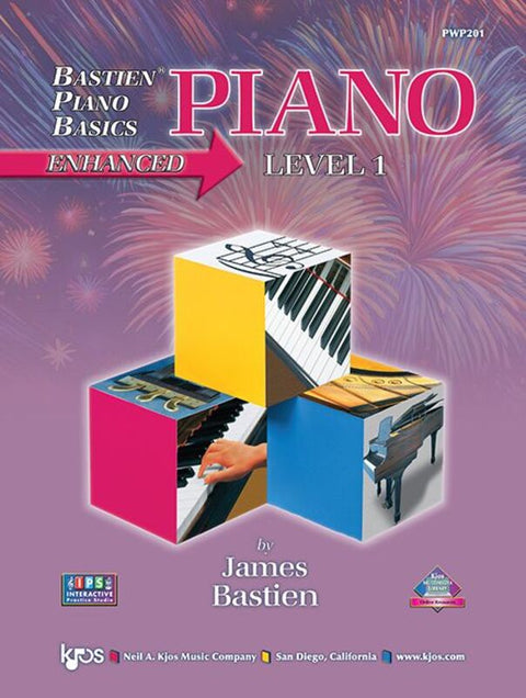 BASTIEN PIANO BASICS ENHANCED PIANO LEVEL 1 BK/OLM