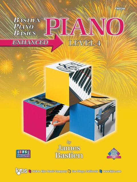 BASTIEN PIANO BASICS ENHANCED PIANO LEVEL 4 BK/OLM