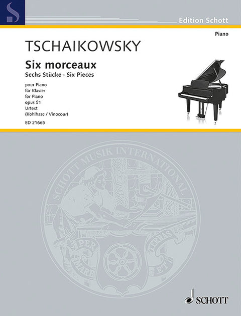 TCHAIKOVSKY - 6 PIECES OP 51 FOR PIANO