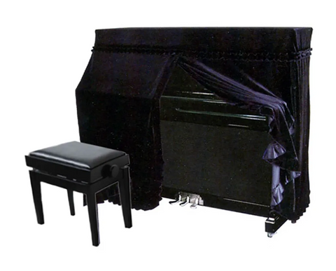 UP5 131cm Full Fitted Cover for Upright Piano – Black