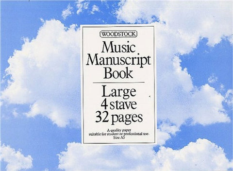 MANUSCRIPT BOOK LARGE 4 STAVE 32 PAGES A5