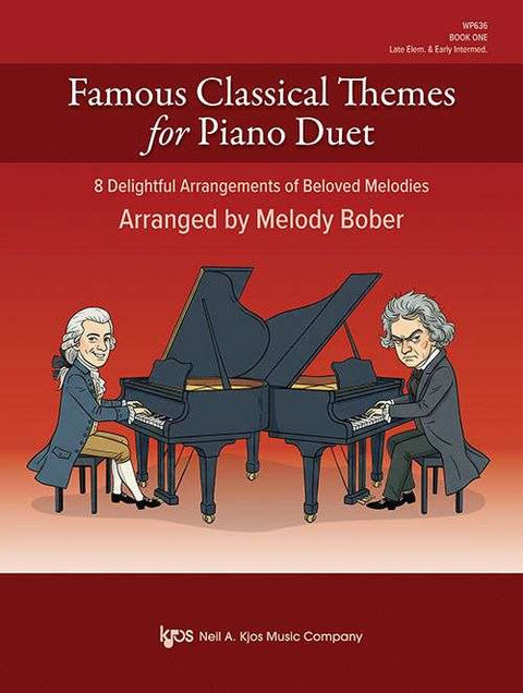 FAMOUS CLASSICAL THEMES FOR PIANO DUET BK 1 ARR BOBER