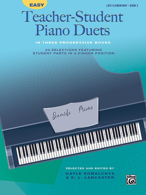 EASY TEACHER STUDENT PIANO DUETS BOOK 3